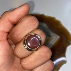 Sterling silver guava ring